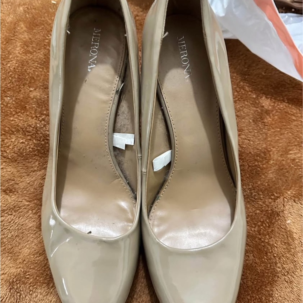 Merona Tan Heels Classic Pointed Toe